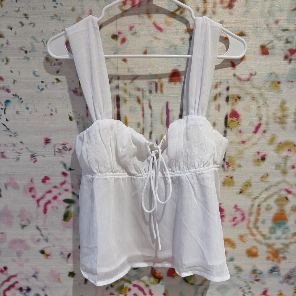 Princess Polly White Tank Top
